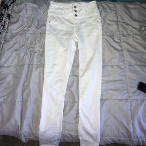 High waisted skinny jeans